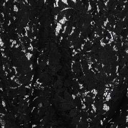 Pre Owned Dolce & Gabbana Black Lace Vest Top M