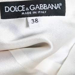 Pre Owned Dolce & Gabbana Multicolor Majolica Print Silk Midi Dress S