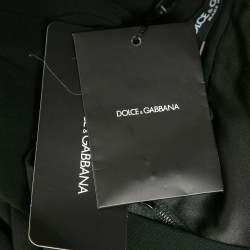 مملوكة مسبقًا Dolce & Gabbana Black Crepe Midi Skirt M