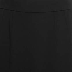 مملوكة مسبقًا Dolce & Gabbana Black Crepe Midi Skirt M