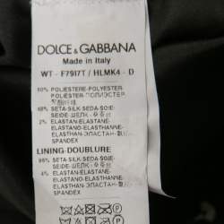 Pre Owned Dolce & Gabbana Black Sequined Satin Vest XS