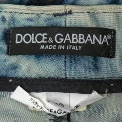 Pre Owned Dolce & Gabbana Blue Tye-Dye Denim Jeans S Waist 30"