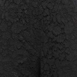 Pre Owned Dolce & Gabbana Black Lace Side Stripe Pants M