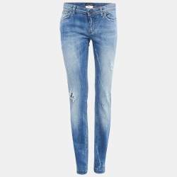 Dolce & Gabbana Blue Distressed Denim Cute Jeans M Waist 32"