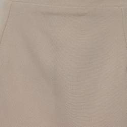 Pre Owned Dolce & Gabbana Light Brown Wool Pencil Skirt L