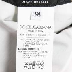Pre Owned Dolce & Gabbana Red Floral Printed Cotton Sleeveless Mini Dress S