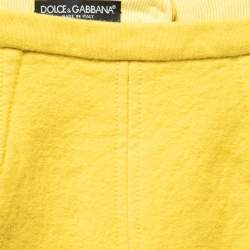 Dolce & Gabbana Yellow Wool Pencil Skirt S