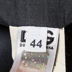 Pre Owned D&G Red Satin Sleeveless Sheath Dress M