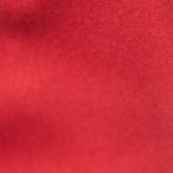 Pre Owned D&G Red Satin Sleeveless Sheath Dress M