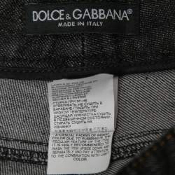 Pre Owned Dolce & Gabbana Black Denim Jeans M Waist 29"