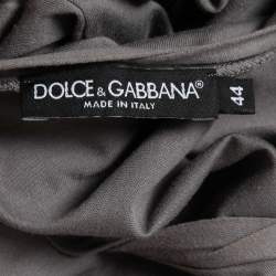 Pre Owned Dolce & Gabbana Grey Cotton Marlon Brando Print T-Shirt M