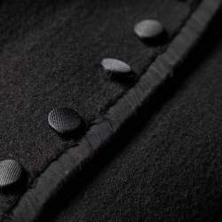 Dolce & Gabbana Black Wool & Silk Button Front Jacket M
