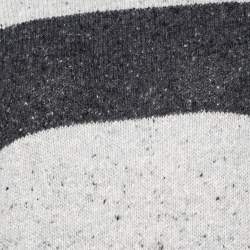Pre Owned Dolce & Gabbana Grey Striped Wool Turtleneck Sweater L