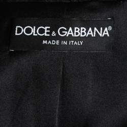 Dolce & Gabbana Black Floral Jacquard Bolero Jacket & Skirt Set S