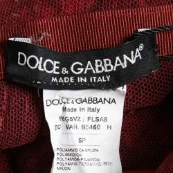 Dolce & Gabbana Red Sequined Halterneck Jumpsuit S