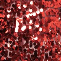Dolce & Gabbana Red Sequined Halterneck Jumpsuit S
