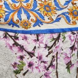 Pre Owned Dolce & Gabbana Multicolor Printed Jacquard Midi Skirt M