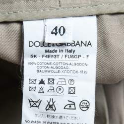 Pre Owned Dolce & Gabbana Beige Cotton Pocket Detail Mini Balloon Skirt S