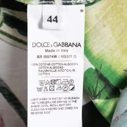 Pre Owned Dolce & Gabbana Multicolor Cactus Print Cotton Shirt M