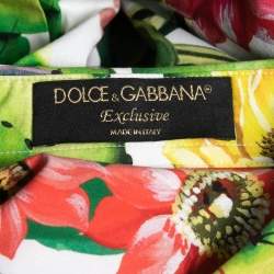 Pre Owned Dolce & Gabbana Multicolor Cactus Print Cotton Shirt M