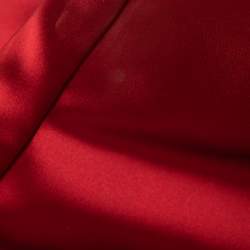 Pre Owned Dolce & Gabbana Red Satin Single Breasted Blazer M