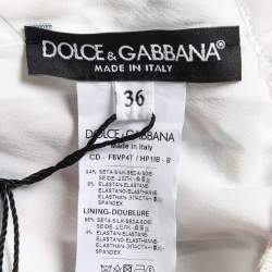 Pre Owned Dolce & Gabbana Multicolor Printed Silk Wide Kimono Sleeve Short Dress XS