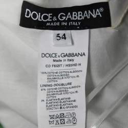 Pre Owned Dolce & Gabbana Green Leaves Print Cotton Halter Neck Short Dress XXL