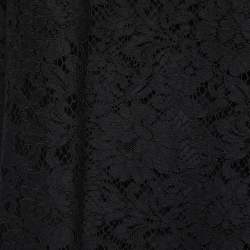 Pre Owned Dolce & Gabbana Black Lace Oversized Sleeveless Top XL
