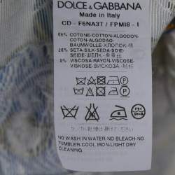 Pre Owned Dolce & Gabbana Multicolor Tile Printed Jacquard Sleeveless Midi Dress S