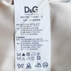 Pre Owned Dolce & Gabbana Multicolor Floral Printed Satin Skirt M