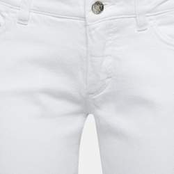 Pre Owned Dolce & Gabbana White Denim Pretty Skinny Jeans M Waist 30"
