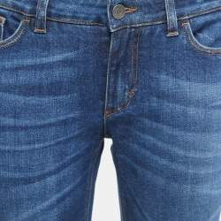 Pre Owned Dolce & Gabbana Blue Denim Pretty Skinny Jeans M Waist 30"