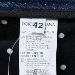 Pre Owned Dolce & Gabbana Blue Denim Pretty Skinny Jeans M Waist 30"