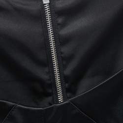 Pre Owned Dolce & Gabbana Black Stretch Satin Sleeveless Short Dress M