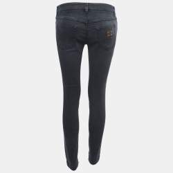 Pre Owned Dolce & Gabbana Grey Denim Skinny Jeans S Waist 29