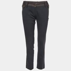 Dolce & Gabbana Black Wool Blend Trousers S