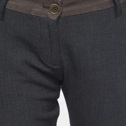 Dolce & Gabbana Black Wool Blend Trousers S