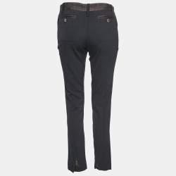 Dolce & Gabbana Black Wool Blend Trousers S