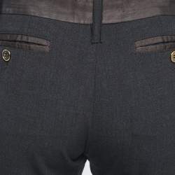 Dolce & Gabbana Black Wool Blend Trousers S