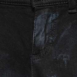Pre Owned Dolce & Gabbana Navy Blue Washed Denim Jeans XS Waist 26"