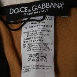 مملوكة مسبقًا Dolce & Gabbana Orange Cotton Drawstring Capri Pants L