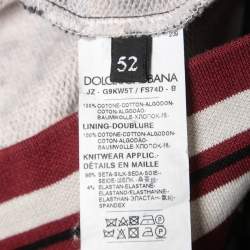 Pre Owned Dolce & Gabbana Black Crown Printed Cotton King Hoodie XL
