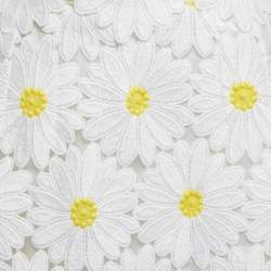 Pre Owned Dolce & Gabbana White Floral Guipure Lace Midi Skirt S