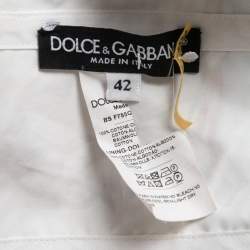Pre Owned Dolce & Gabbana Multicolor Printed Cotton Bustier Crop Top M