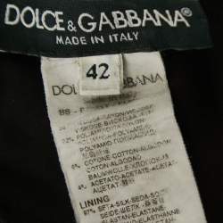 Pre Owned Dolce & Gabbana Black Lace Bustier Top M