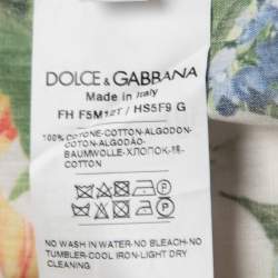 Pre Owned Dolce & Gabbana Multicolor Cotton Sleeveless Blouse S