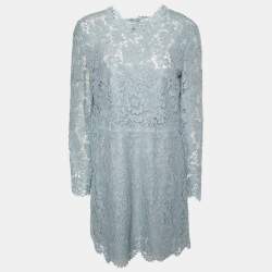 Pre Owned Dolce & Gabbana Light Blue ace Mini Dress L