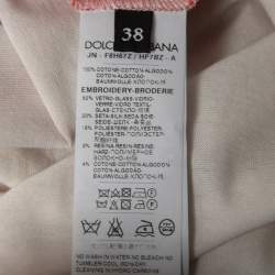 Pre Owned Dolce & Gabbana Red Let's Dance Printed Cotton Sleeveless T-Shirt S