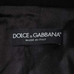 Dolce & Gabbana Black Wool Tailored Double-Breasted Blazer S