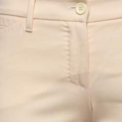 Dolce & Gabbana Cream Wool Slim Fit Trousers S